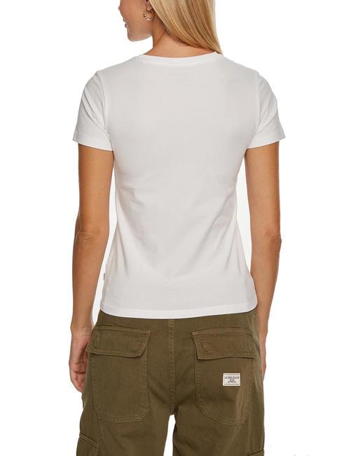 SLIM AMERICA Koszulka typu slim fit czysto biały - Koszulki i topy damskie