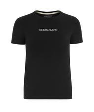 GUESS JEANS SLIM LOGO Koszulka elastyczna o dopasowanym kroju odrzutowiec - Koszulki i topy damskie - 5