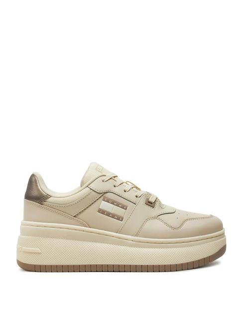 TOMMY JEANS RETRO BASKET  Wysokie trampki papier gazetowy - Buty damskie