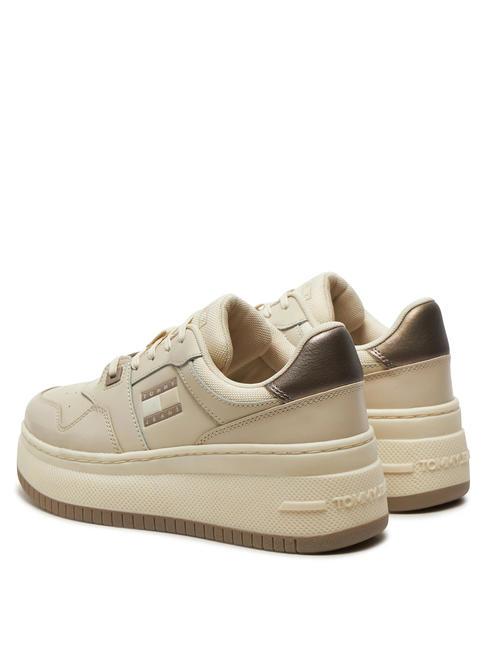 TOMMY JEANS RETRO BASKET  Wysokie trampki papier gazetowy - Buty damskie