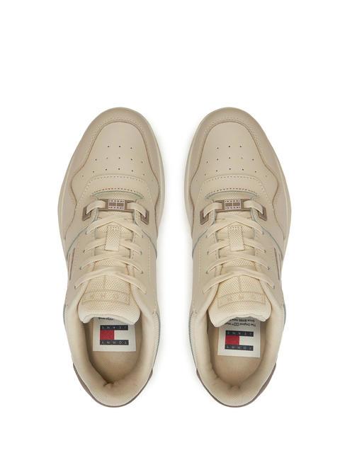 TOMMY JEANS RETRO BASKET  Wysokie trampki papier gazetowy - Buty damskie