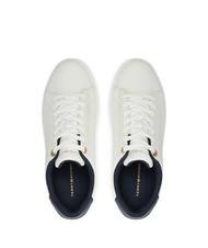 TOMMY HILFIGER CHIC COURT Sk&oacute;rzane trampki ekru - Buty damskie - 4