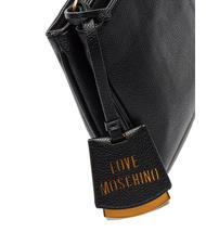 LOVE MOSCHINO METALLIC LOGO Torba na ramię Czarny - Torby damskie - 4