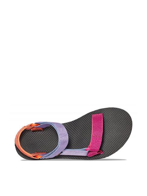 ORIGINAL UNIVERSAL  Sandał   metaliczny r&oacute;żowy wielokolorowy - Buty damskie