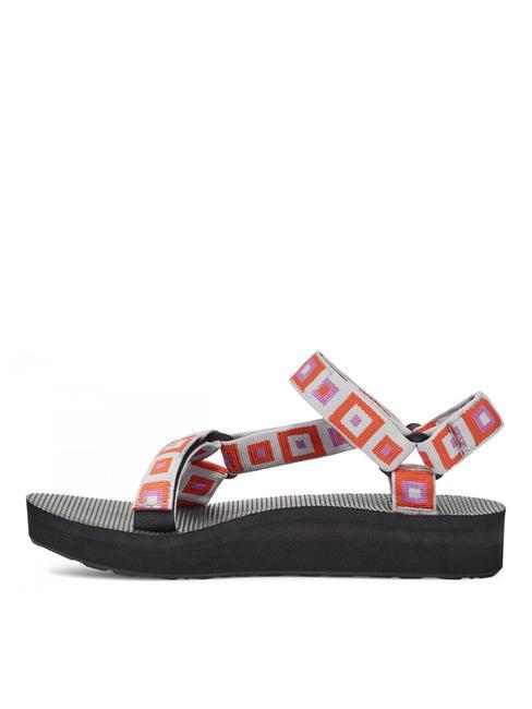 MIDFORM UNIVERSAL  Sandał  retro kwadraty eksploruj - Buty damskie