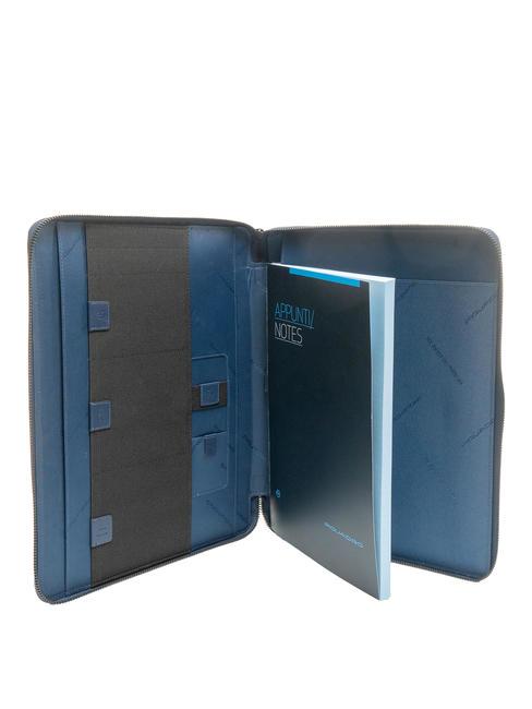 WALLABY Podkładka ze sk&oacute;ry i materiału niebieski - Uchwyt i organizer na tablet