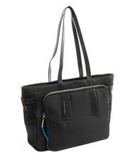 PIQUADRO RYAN 14" PC Shopper, z materiału pochodzącego z recyklingu Czarny - Torby damskie - 2