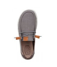 HEY DUDE WENDY WASHED CANVAS Łatwe do założenia buty z pł&oacute;tna szary - Buty damskie - 5