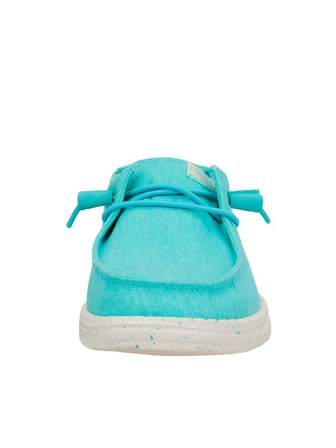 WENDY CANVAS W Mokasyny pł&oacute;cienne turkus - Buty damskie