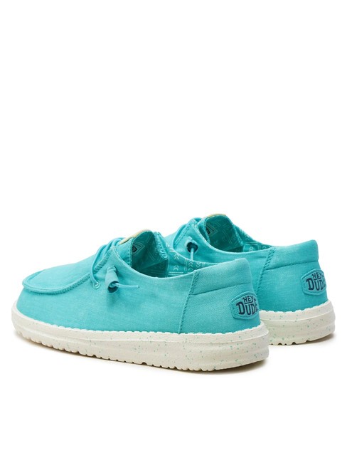 WENDY CANVAS W Mokasyny pł&oacute;cienne turkus - Buty damskie