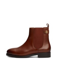 TOMMY HILFIGER STUD LOW CHELSEA Sk&oacute;rzane botki za kostkę koniakowy brąz - Buty damskie - 2