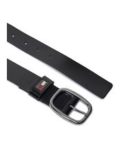 TOMMY HILFIGER TOMMY JEANS OVAL  Skr&oacute;cony pasek sk&oacute;rzany - Paski