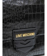 LOVE MOSCHINO CROCO Torba na ramię Czarny - Torby damskie - 4