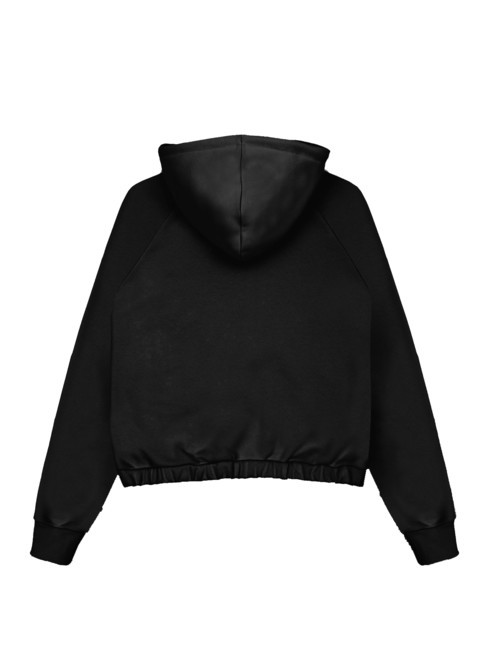 SPELL Bluza z kapturem z wysokim kołnierzem czarny - Bluzy damskie