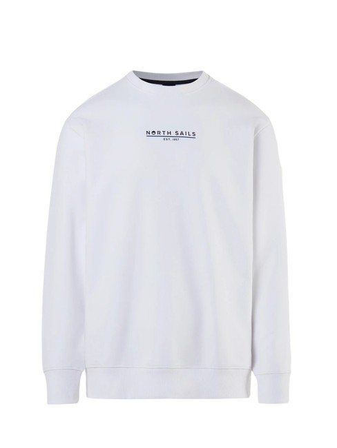 BASIC Bluza bawełniana z napisem logo biały - Bluzy męskie