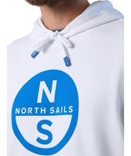 NORTH SAILS BASIC Bluza z kapturem z nadrukiem logo biały - Bluzy męskie - 3