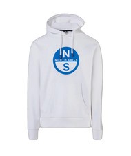 NORTH SAILS BASIC Bluza z kapturem z nadrukiem logo biały - Bluzy męskie - 4