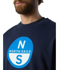 NORTH SAILS BASIC Bluza z okrągłym dekoltem i nadrukowanym logo granatowy - Bluzy męskie - 3