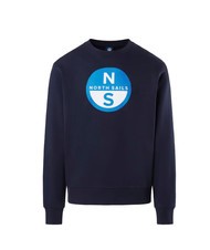 NORTH SAILS BASIC Bluza z okrągłym dekoltem i nadrukowanym logo granatowy - Bluzy męskie - 4