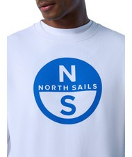 NORTH SAILS BASIC Bluza z okrągłym dekoltem i nadrukowanym logo biały - Bluzy męskie - 3