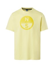 NORTH SAILS BASIC Koszulka bawełniana z nadrukowanym logo światło wapienne - Koszulki męskie - 3