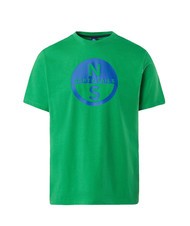 NORTH SAILS BASIC Koszulka bawełniana z nadrukowanym logo zielona pszczoła - Koszulki męskie - 4