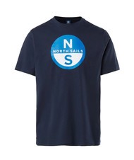 NORTH SAILS BASIC Koszulka bawełniana z nadrukowanym logo granatowy - Koszulki męskie - 4
