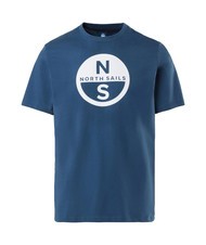 NORTH SAILS BASIC Koszulka bawełniana z nadrukowanym logo ciemny denim - Koszulki męskie - 3