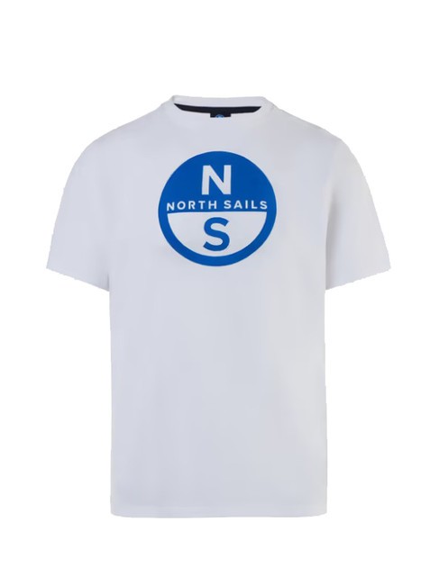 BASIC Koszulka bawełniana z nadrukowanym logo biały - Koszulki męskie