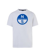 NORTH SAILS BASIC Koszulka bawełniana z nadrukowanym logo biały - Koszulki męskie - 4