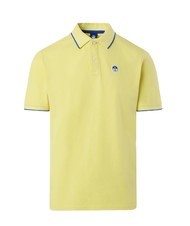 NORTH SAILS COLLAR STRIPED Koszulka polo bawełniana z kr&oacute;tkim rękawem światło wapienne - Polo męskie - 3