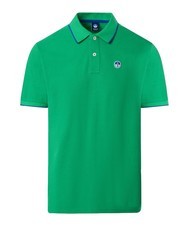 NORTH SAILS COLLAR STRIPED Koszulka polo bawełniana z kr&oacute;tkim rękawem zielona pszczoła - Polo męskie - 3