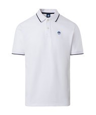 NORTH SAILS COLLAR STRIPED Koszulka polo bawełniana z kr&oacute;tkim rękawem biały - Polo męskie - 3
