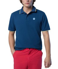 NORTH SAILS COLLAR STRIPED Koszulka polo bawełniana z kr&oacute;tkim rękawem ciemny denim - Polo męskie - 3