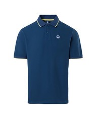 NORTH SAILS COLLAR STRIPED Koszulka polo bawełniana z kr&oacute;tkim rękawem ciemny denim - Polo męskie - 4