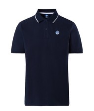 NORTH SAILS COLLAR STRIPED Koszulka polo bawełniana z kr&oacute;tkim rękawem granatowy - Polo męskie - 5