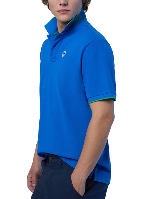 COLLAR STRIPED Koszulka polo bawełniana z kr&oacute;tkim rękawem kr&oacute;lewski - Polo męskie