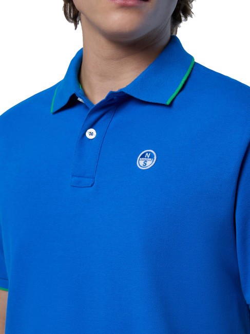 COLLAR STRIPED Koszulka polo bawełniana z kr&oacute;tkim rękawem kr&oacute;lewski - Polo męskie