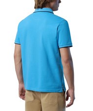 NORTH SAILS COLLAR STRIPED Koszulka polo bawełniana z kr&oacute;tkim rękawem błękitny - Polo męskie - 2