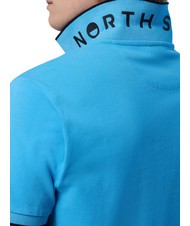 NORTH SAILS COLLAR STRIPED Koszulka polo bawełniana z kr&oacute;tkim rękawem błękitny - Polo męskie - 4