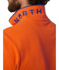 NORTH SAILS COLLAR STRIPED Koszulka polo bawełniana z kr&oacute;tkim rękawem pomarańczowy płomień - Polo męskie - 5