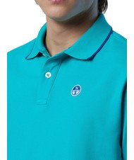NORTH SAILS COLLAR STRIPED Koszulka polo bawełniana z kr&oacute;tkim rękawem ceramiczny - Polo męskie - 4