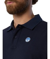 NORTH SAILS BASIC Koszulka polo bawełniana z kr&oacute;tkim rękawem granatowy - Polo męskie - 3