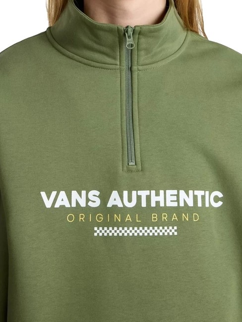 VANS SPORT Bluza z wysokim kołnierzem oliwin - Bluzy męskie