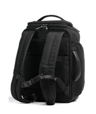 PIQUADRO BRIEF 2 Plecak podr&oacute;żny ze sk&oacute;ry i materiału Czarny - Plecaki na laptopa do pracy - 2