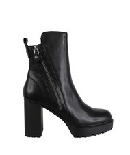 CULT JAGGER 4334 Wysokie sk&oacute;rzane botki za kostkę czarny - Buty damskie - 3