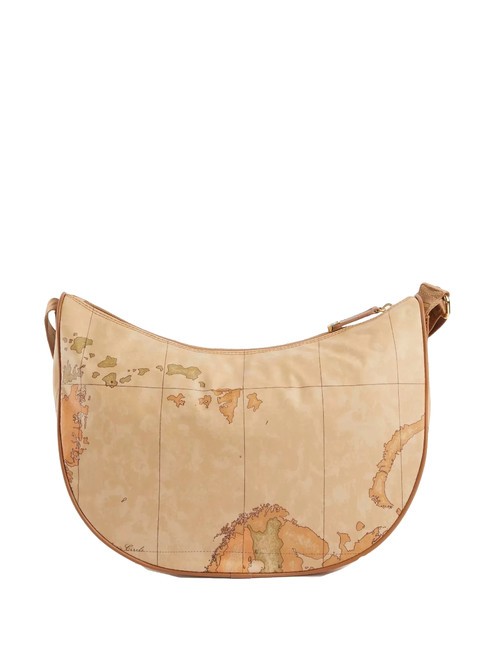 GEO CLASSIC  Torba p&oacute;łksiężycowa NATURALNY - Torby damskie