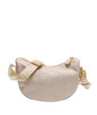 BORBONESE HOBO LUNA MINI ECO LINE Torba na ramię piasek - Torby damskie - 3