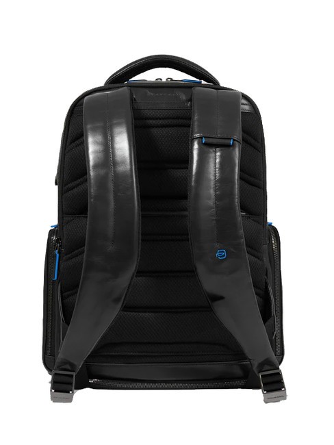 BLUE SQUARE  Plecak sk&oacute;rzany na laptopa 15,6" Czarny - Plecaki na laptopa do pracy