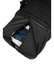 PIQUADRO BLUE SQUARE  Plecak sk&oacute;rzany na laptopa 15,6" Czarny - Plecaki na laptopa do pracy - 8